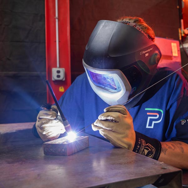 employee welding